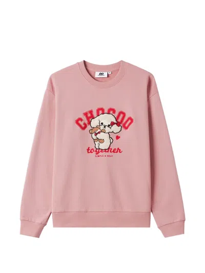 Chocoolate Graphic-print Sweatshirt In Pink