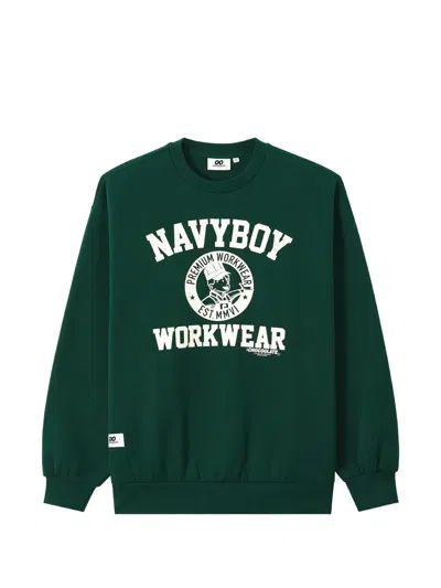 Chocoolate Graphic-print Sweatshirt In Green