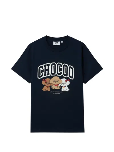 Chocoolate T-shirt Mit Grafischem Print In Blue