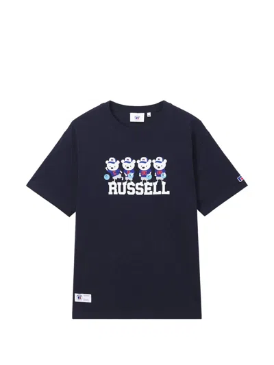 Chocoolate Graphic-print T-shirt In Blue