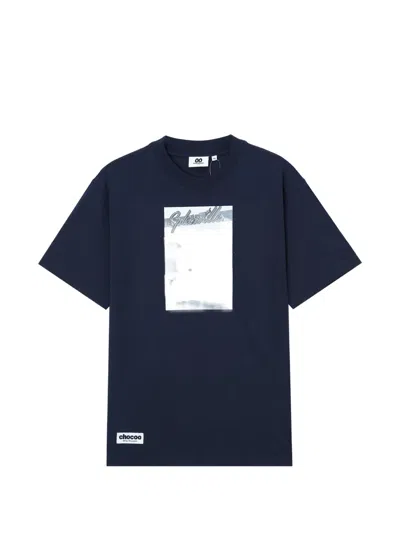 Chocoolate Graphic-print T-shirt In Blue