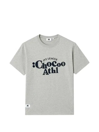 Chocoolate Graphic-print T-shirt In Gray