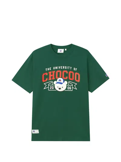 Chocoolate Graphic-print T-shirt In Green