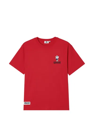 Chocoolate Graphic-print T-shirt In Red