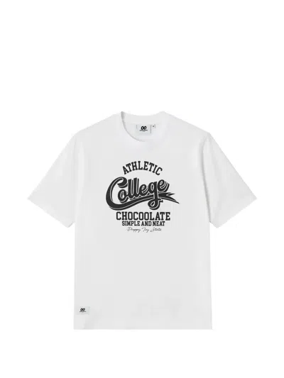 Chocoolate Graphic-print T-shirt In White