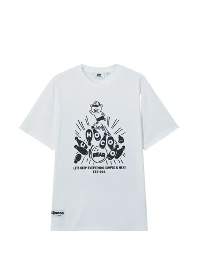 Chocoolate Graphic-print T-shirt In White