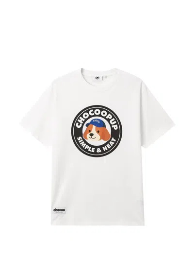 Chocoolate Graphic-print T-shirt In White