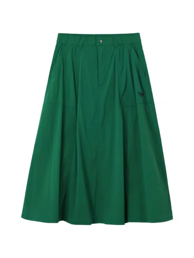 Chocoolate Green A-line Skirt