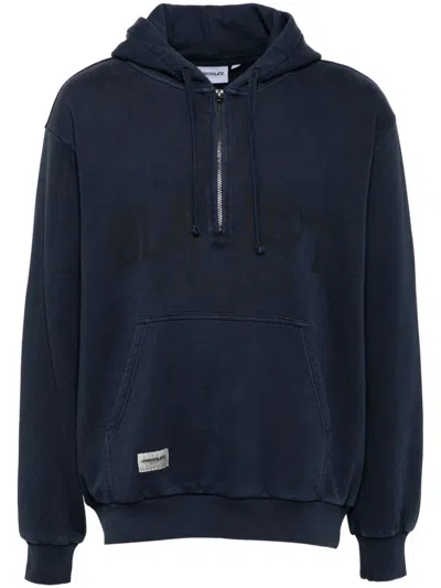 Chocoolate Half-zip Hoodie In Blue