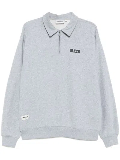 Chocoolate Half Zip Sweatshirt In Grey