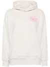 Chocoolate Heart Graphic Print Hoodie In Neutrals
