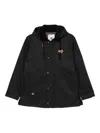 Chocoolate Heart-patch Jacket In Black