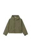 Chocoolate Hooded Press-stud Jacket In Green
