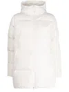 Chocoolate High-neck Padded Jacket In White