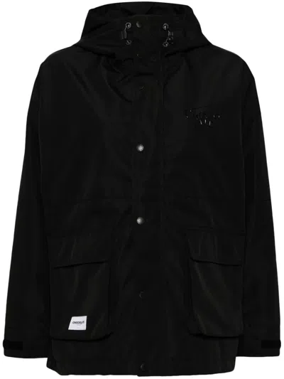 Chocoolate Hooded Utility Jacket In Black