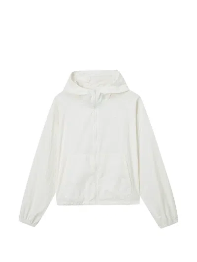 Chocoolate Kapuzenjacke Mit Reissverschluss In White