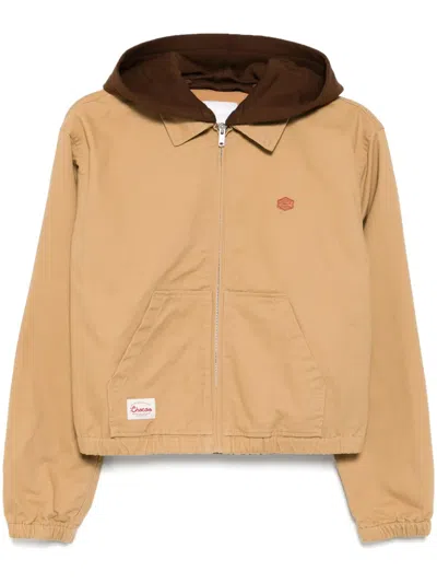Chocoolate Layered Hooded Jacket In 褐色