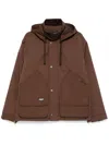 Chocoolate Kapuzenjacke Im Layering-look In Braun