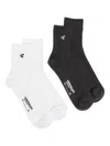 Chocoolate Letter-embroidered Socks (set Of 2)