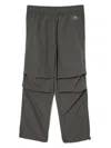 Chocoolate Loged Drawstring Trousers In Gray