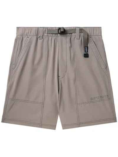 Chocoolate Logo-appliqué Belted Shorts In Neutrals