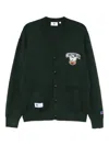 Chocoolate Logo Appliqué Cardigan In Green