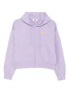 Chocoolate Logo-appliqué Cotton Hoodie In Purple