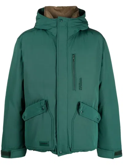 Chocoolate Logo-appliqué Hooded Jacket In Green
