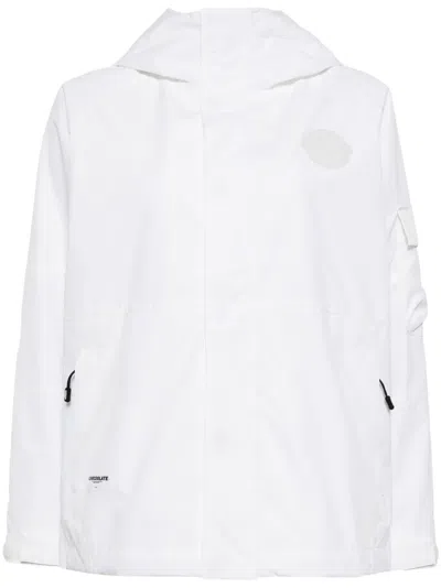 Chocoolate Logo-appliqué Hooded Jacket In White