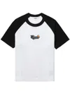 Chocoolate Logo-appliqué Raglan T-shirt In Black