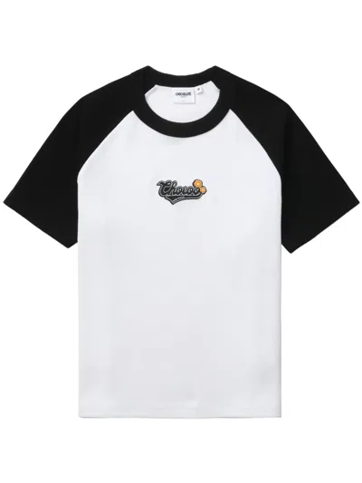 Chocoolate Logo-appliqué Raglan T-shirt In Black
