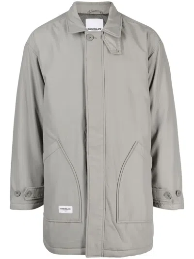 Chocoolate Logo-appliqué Single-breasted Jacket In Green