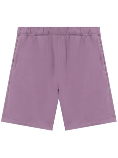 Chocoolate Logo-appliqué Track Shorts In Purple