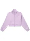 Chocoolate Logo-appliqué Zip-up Sweatshirt In Purple