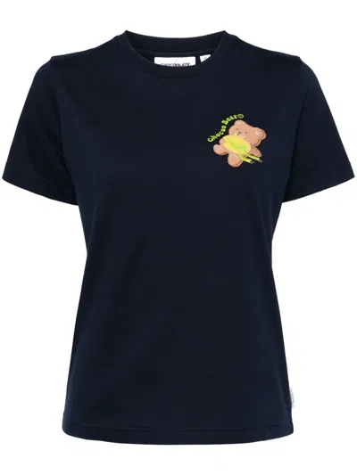Chocoolate Logo Cotton T-shirt In Blue