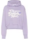 Chocoolate Logo Design Hoodie In Purple