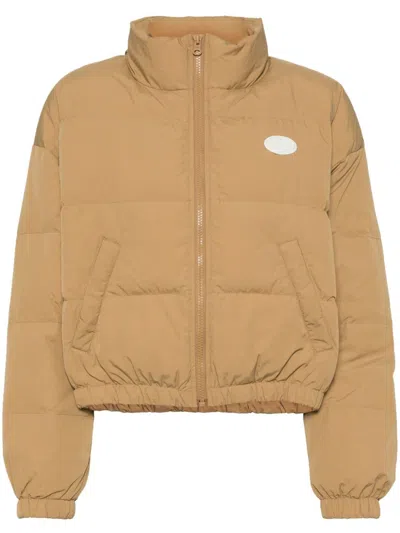 Chocoolate Logo Down Jacket In Brown