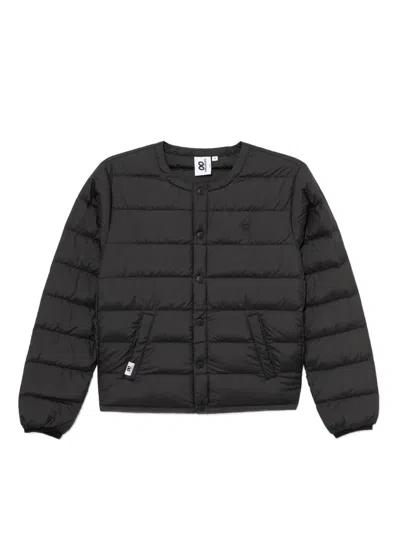 Chocoolate Logo-embossed Puffer Jacket In Black