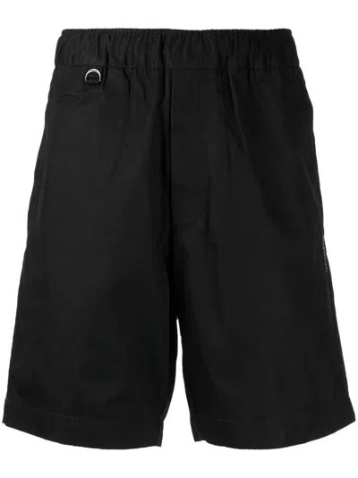 Chocoolate Logo-embroidered Bermuda Shorts In Black