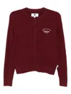 Chocoolate Logo-embroidered Cardigan In Red