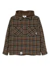 Chocoolate Karierte Jacke Mit Logo-stickerei In Brown