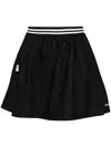 Chocoolate Logo-embroidered Cotton Skirt In Black