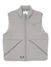 Chocoolate Logo-embroidered Gilet In Gray
