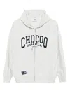 Chocoolate Logo-embroidered Hoodie In Gray