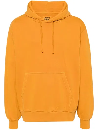 Chocoolate Logo-embroidered Hoodie In Orange