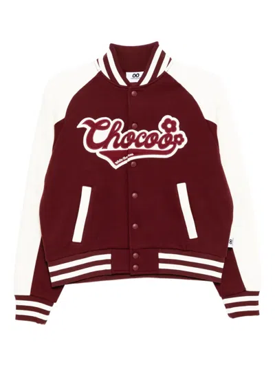 Chocoolate Logo-embroidered Jacket In Brown
