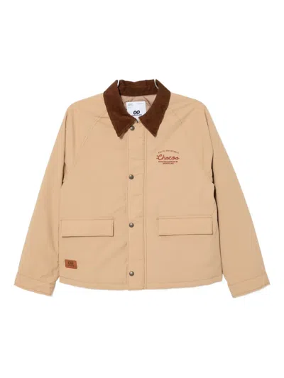 Chocoolate Logo-embroidered Jacket In Brown