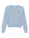 Chocoolate Logo-embroidered Jumper In Blue
