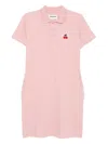 Chocoolate Logo-embroidered Polo Dress In Pink
