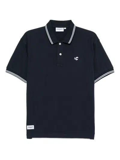 Chocoolate Logo-embroidered Polo Shirt In Blue